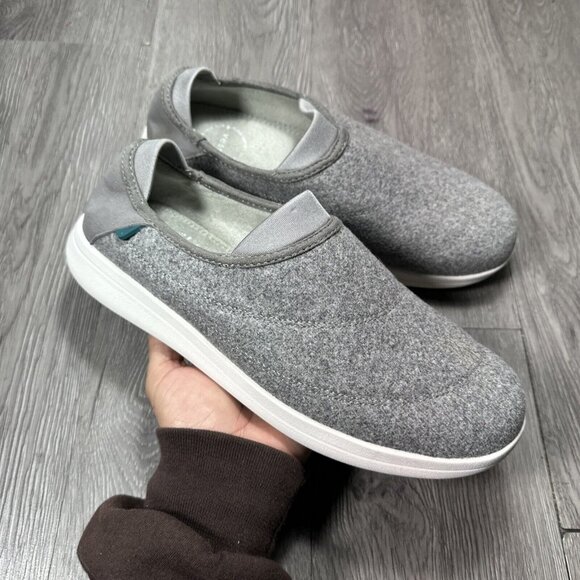 Vessi Sunday Slip On Casual Comfort Slippers Sneakers Men Gray Sz 10